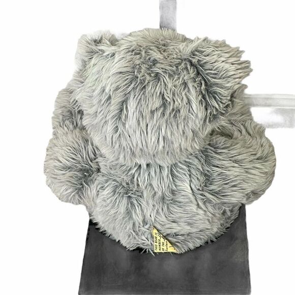 𝅺ORIGINAL Irene Heckel Grin Bear It #1090 Signed Jointed Mohair 20" Silver - Picture 5 of 7